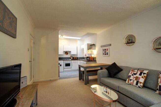 Lounge to kitchen