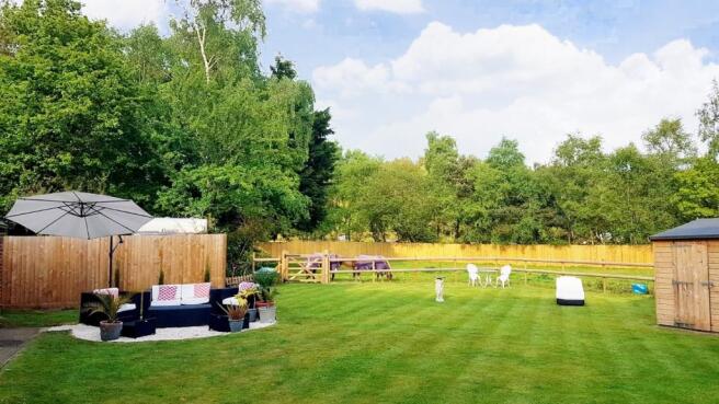 Gardens and paddock