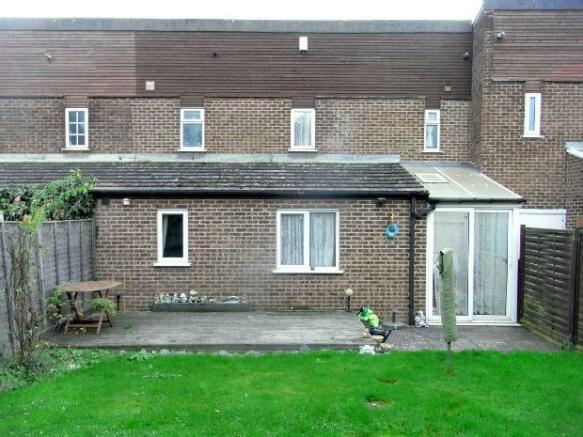 Rear of property