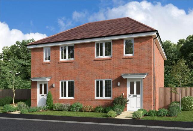 2-bed semi-detached on Morgan Mews,
Streethay,
Lichfield,
WS13 8WN, £289,950