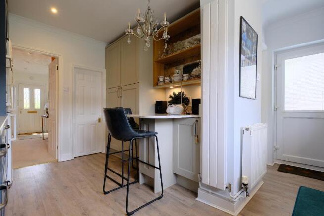 Large larder and back door & cloakroom