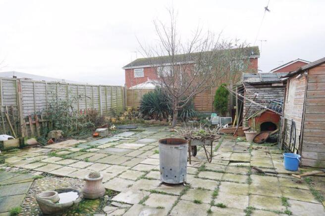 Rear of property
