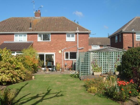 Rear of property