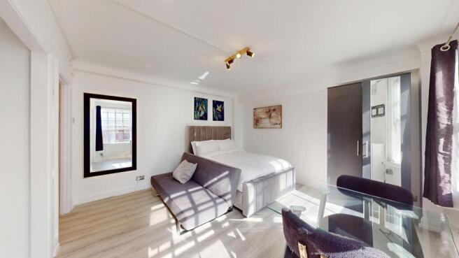Bright spacious room with plush double bed...