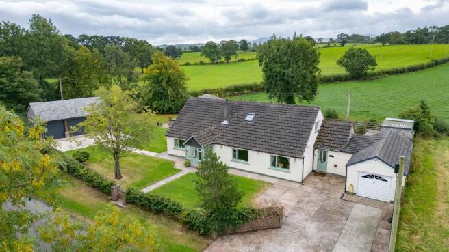 Aerial Front Exterior, Driveway & Integral Garage