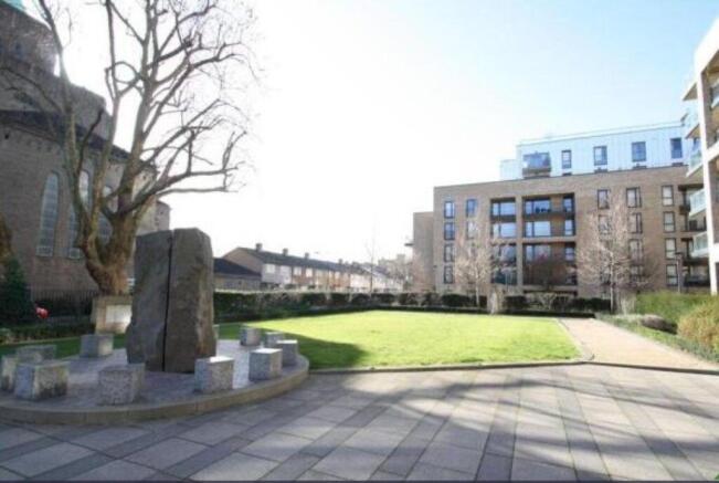 Bright and open landscaped communal gardens...