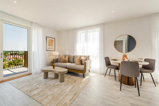 Lampton Parkside, 1bed 1bath showhome , Living