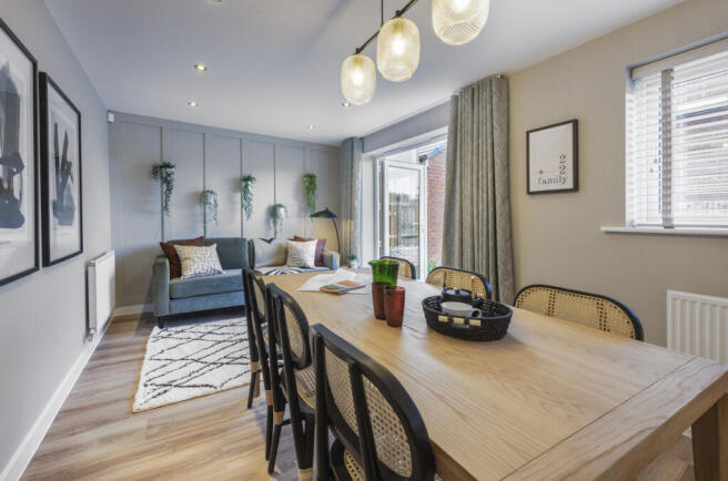 Indicative Kitchen/Dining Room, Contemporary Modern Decoration