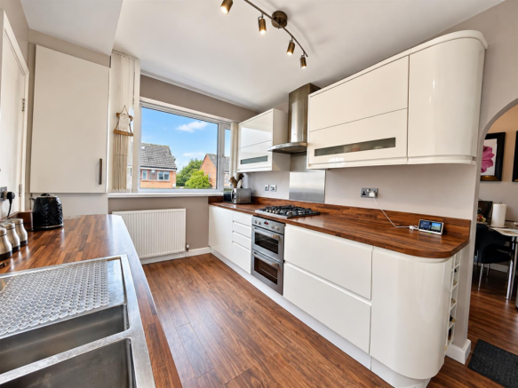 Open Plan Fitted Dining Kitchen: