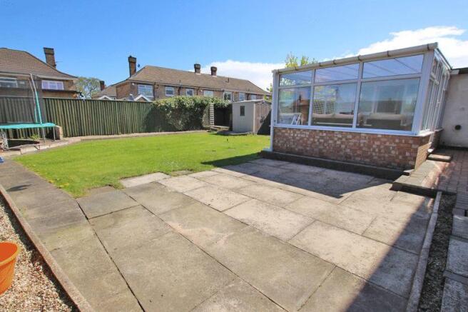 Rear patio and...