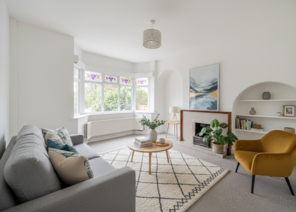 Living Room AI Furnished