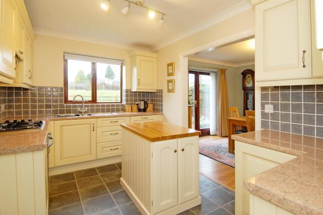 Kitchen with island