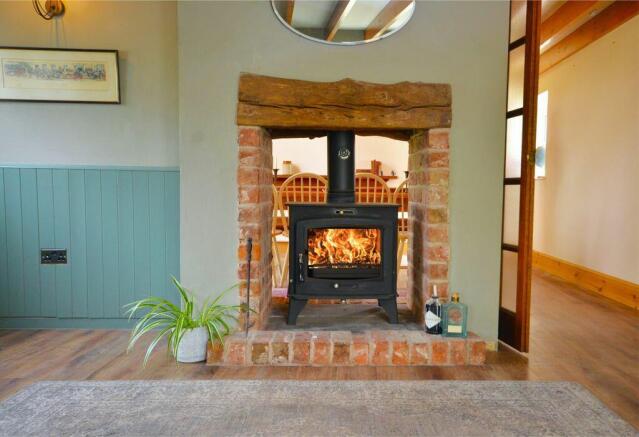 Living Room Dual aspect wood burner