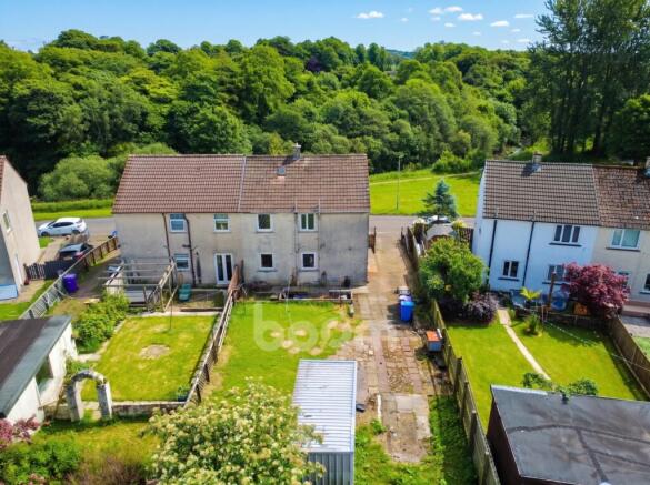 Stockbridge Crescent, Kilbirnie rear garden