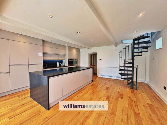 open plan kitchen