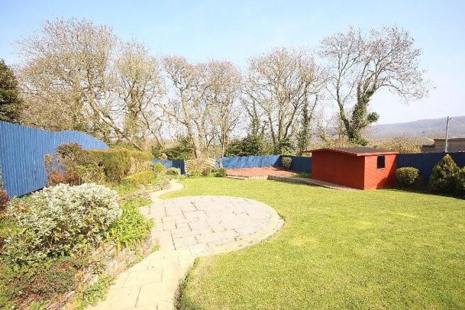Rear garden with lar