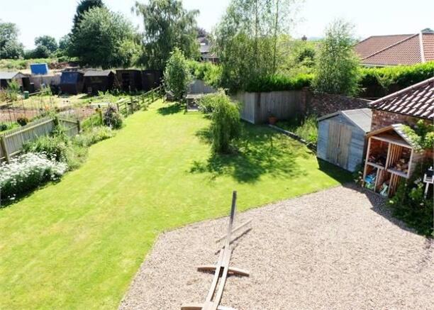 Another view of the rear garden