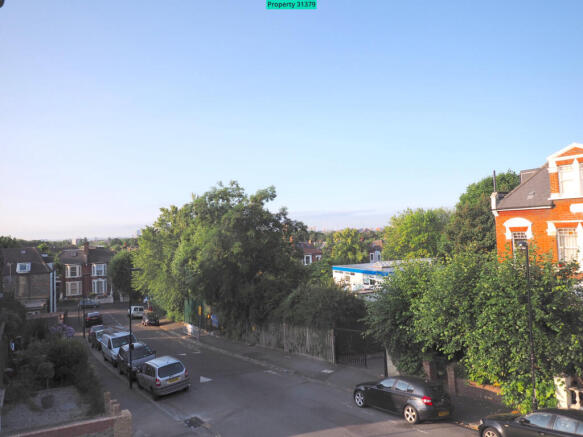Views of central London in the distance
