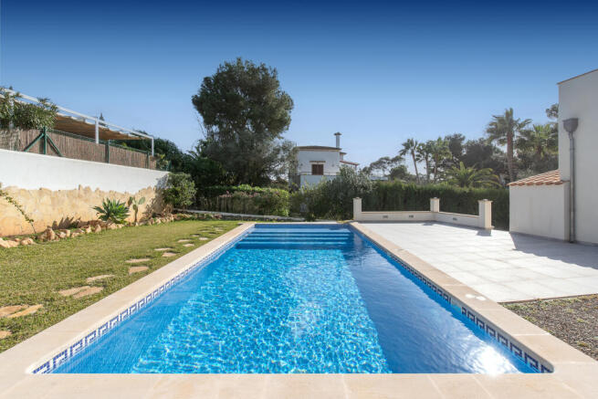 Pool as seen from the carport