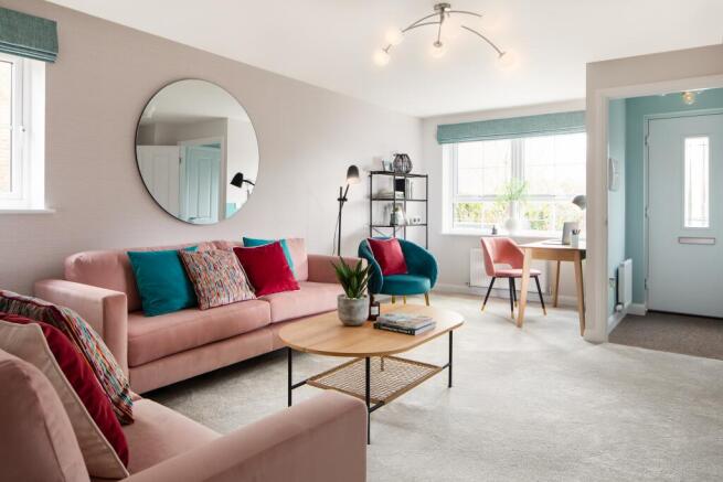 Spacious lounge in the Maidstone 3 bedroom home