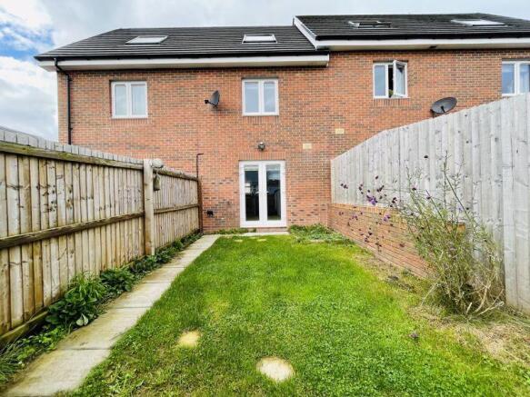 Rear of property