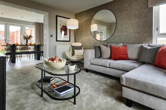 Light and airy living room that also offers privacy to relax