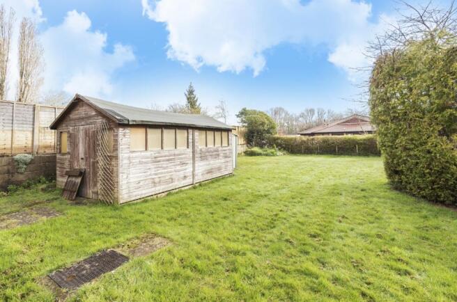Rear garden and stor