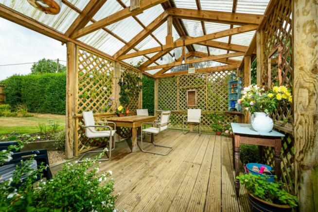 Covered seating area