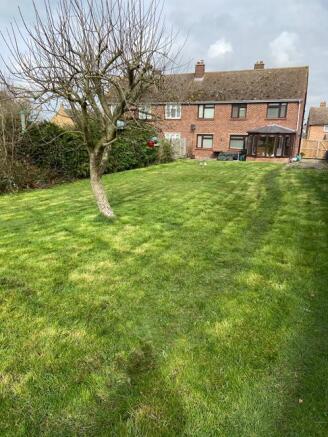 Rear of property