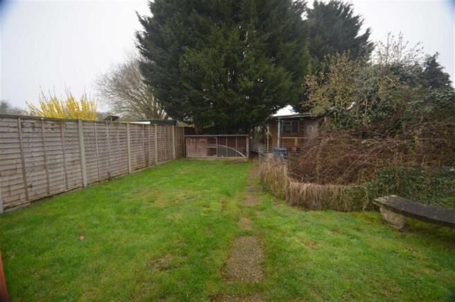 Rear garden: