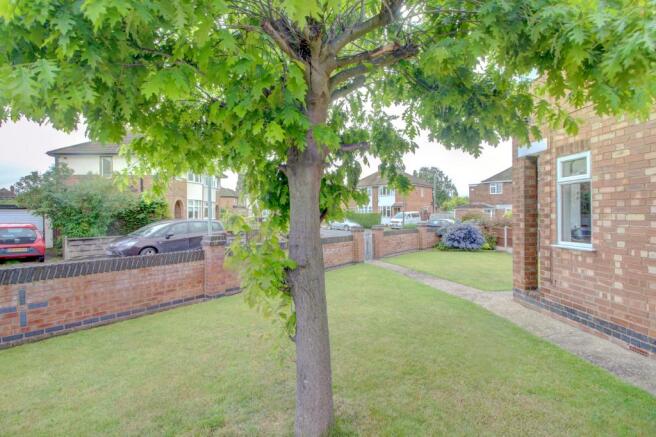 View of front garden from drive