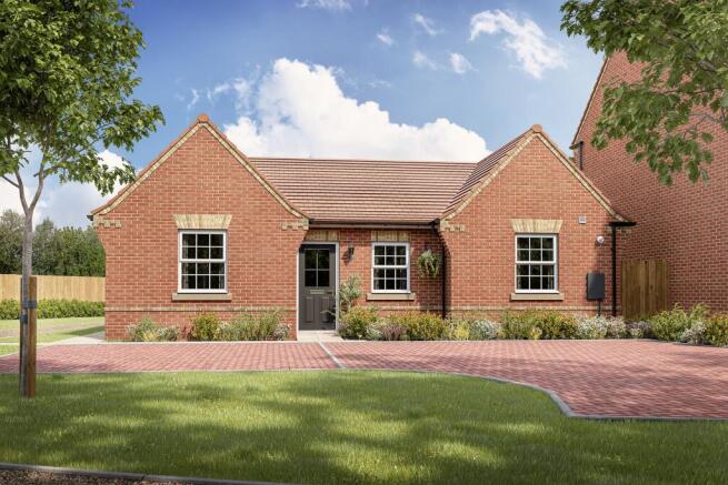 Outside of the 3 bedroom Belbroughton at Brookwood Meadows