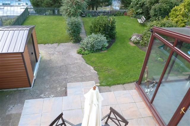rear garden elevated