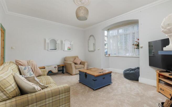 Large sitting room with log burner