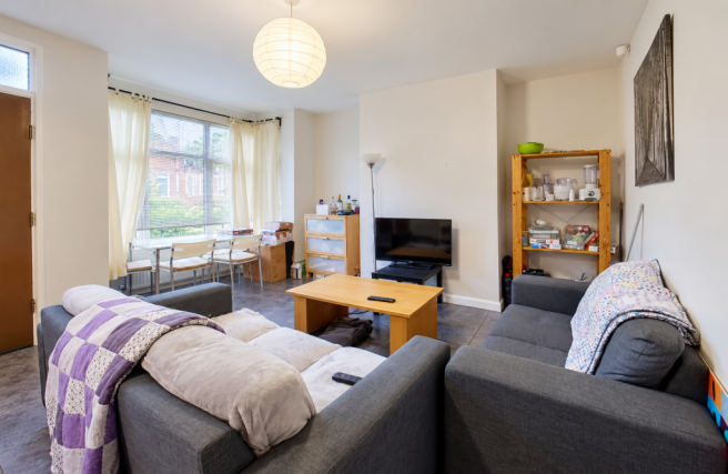 Bright, Cozy Living Room Interior