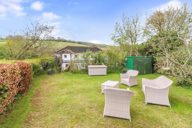 Rear garden elevated