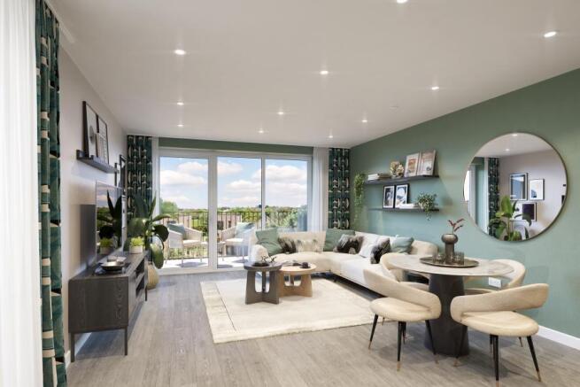 Apartment at Canalside Quarter, Living
