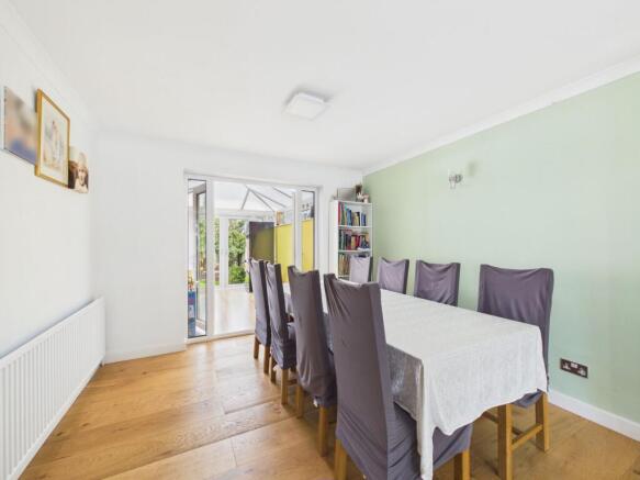 Dining Area through to the Conservatory