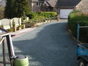Rear driveway