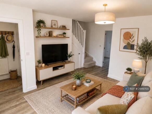 Living Room. Virtually Staged
