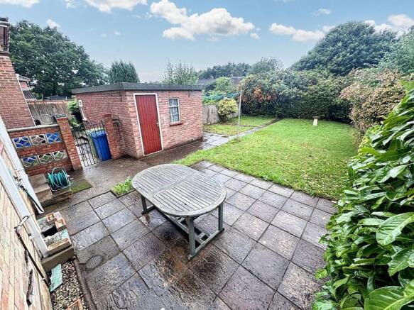 Rear garden/ Patio/ Shed