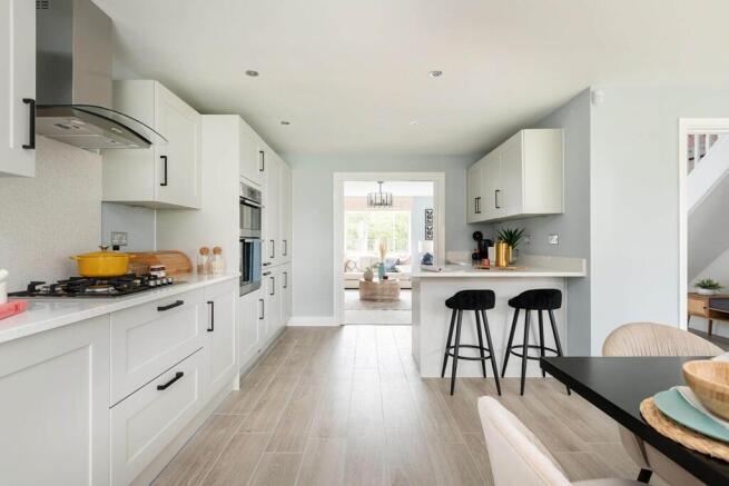 A brand new, modern and open plan kitchen is ready to go from the day you move in