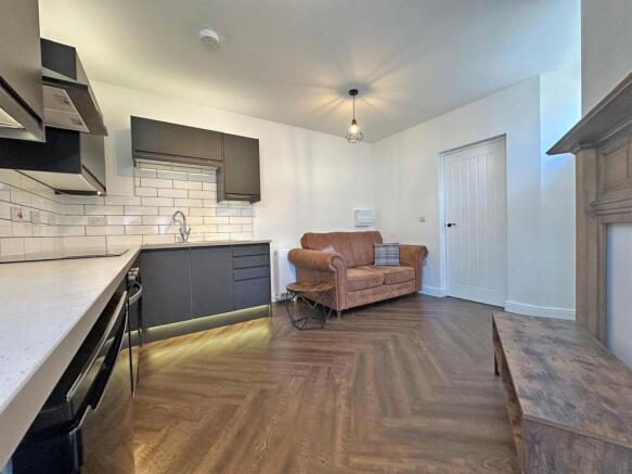 Modern open-plan living with stylish flooring...