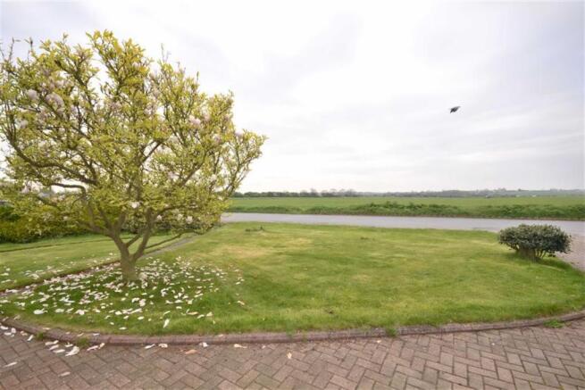 Countryside views to the front