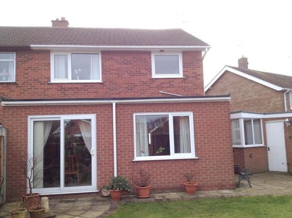 Rear of house