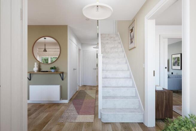 A bright & spacious hallway