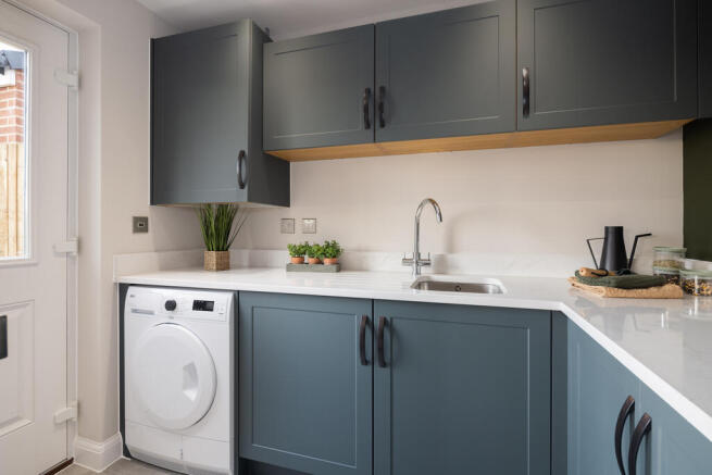 Internal shot of the utility room in the holden show home