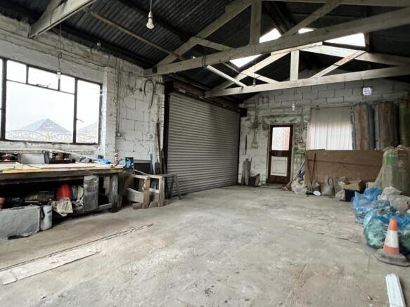 Detached double garage