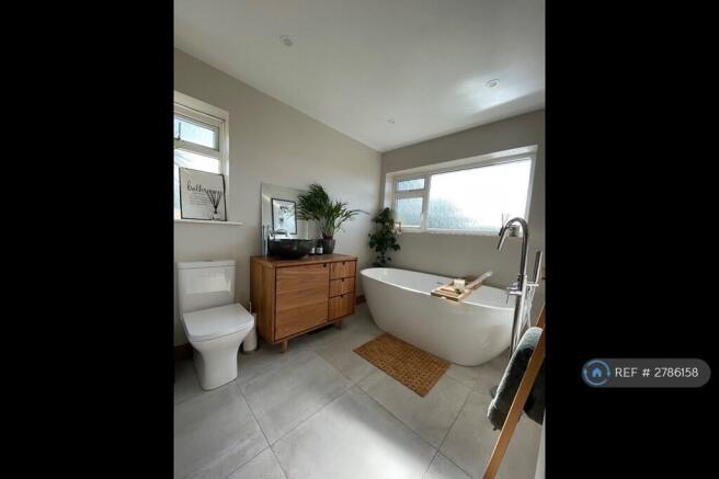 Luxurious Bathroom With Built In Sink Vanity Unit
