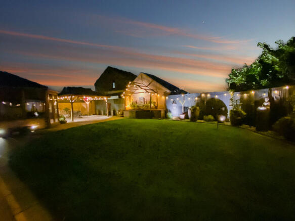 Rear Garden By Night